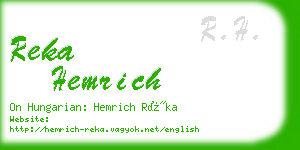 reka hemrich business card